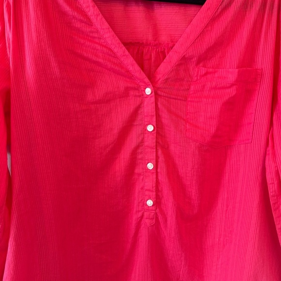Old Navy Women's Pink Button-Up Tunic Top - Picture 5 of 9
